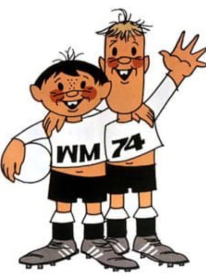 Tip and Tap, mascots of the '74 World Cup