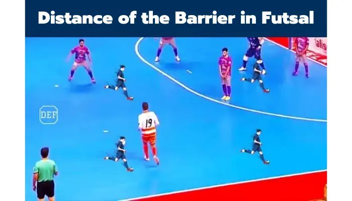 The Barrier Distance in Futsal