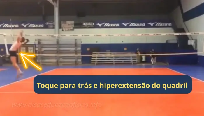 Toque para trás no Voleibol